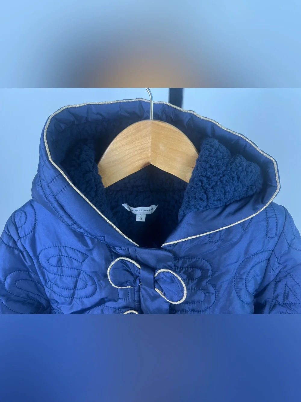 Marc Jacobs Girls Puffer Coat/Jacket, Navy, Size 5